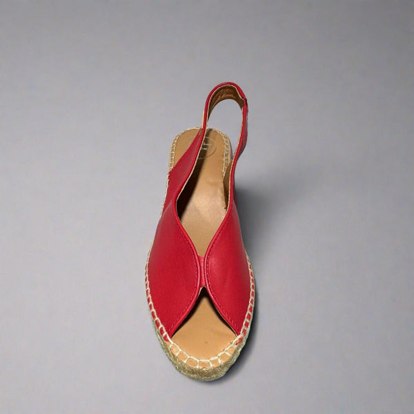 Toni Pons Laila-P Ladies Spanish Red Leather Sandals-elevate your sole