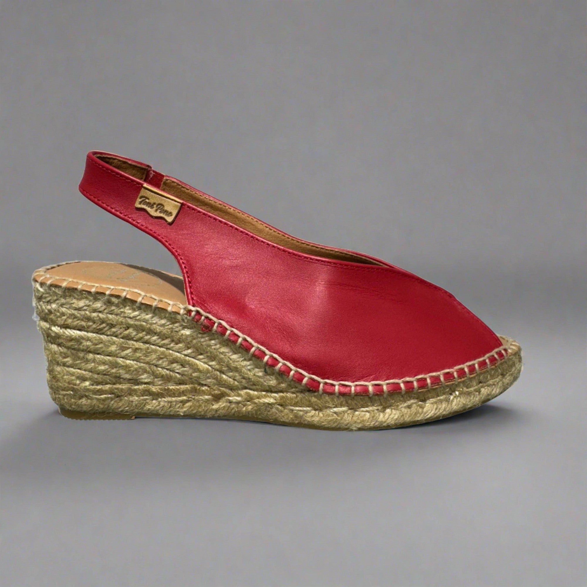 Toni Pons Laila-P Ladies Spanish Red Leather Sandals-elevate your sole