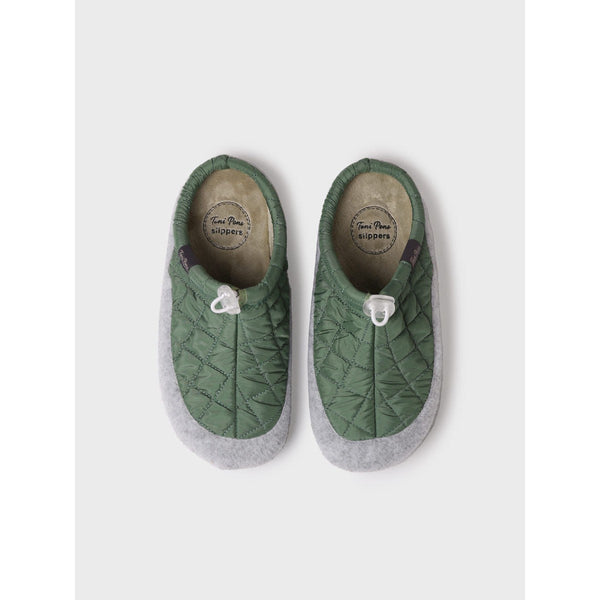 Toni Pons Mel-UM Ladies Spanish Green Textile Slip On Slippers-elevate your sole