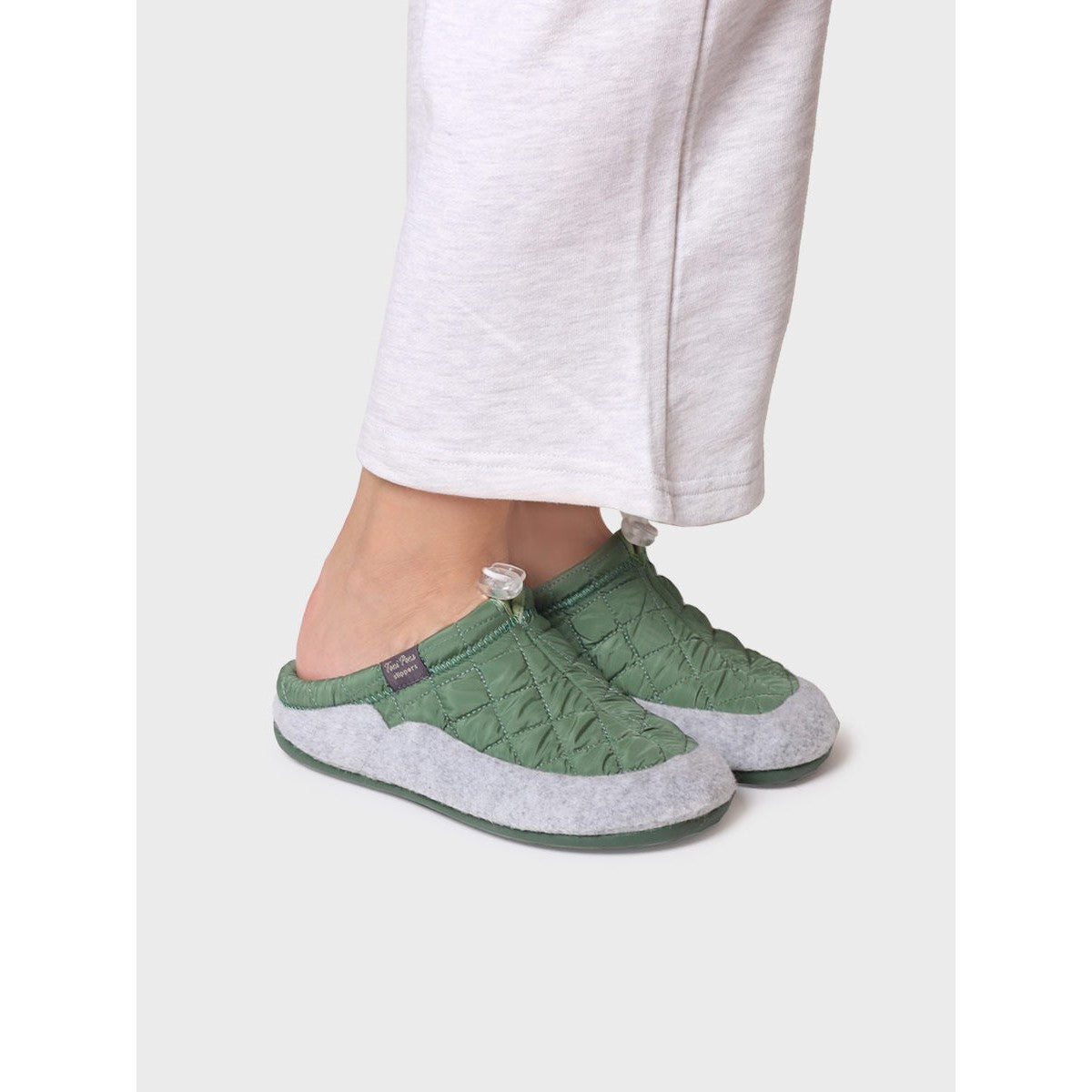 Toni Pons Mel-UM Ladies Spanish Green Textile Slip On Slippers-elevate your sole