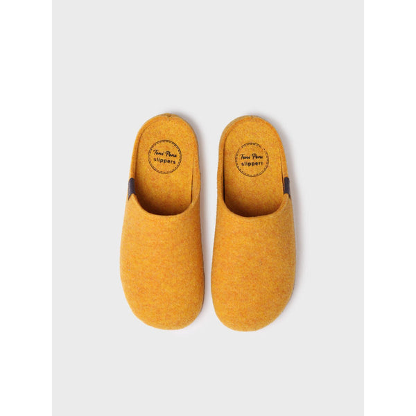 Toni Pons Mona-FR Ladies Spanish Yellow Textile Slip On Slippers-elevate your sole
