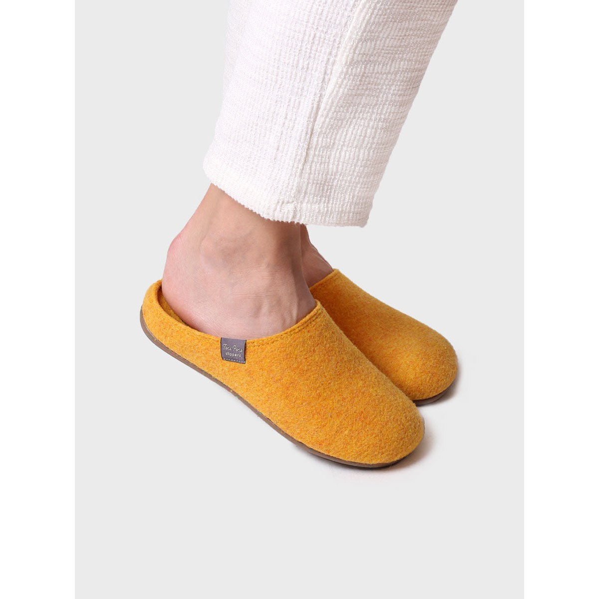 Toni Pons Mona-FR Ladies Spanish Yellow Textile Slip On Slippers-elevate your sole