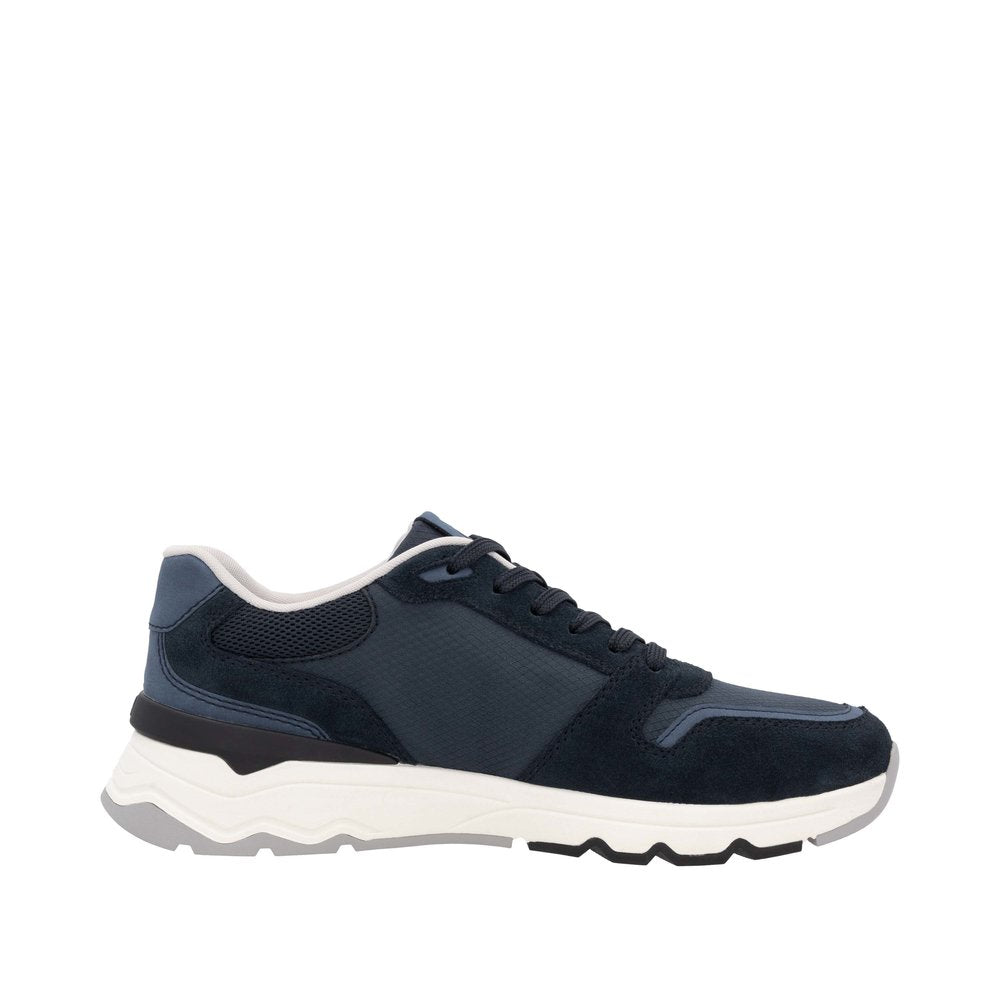 Rieker U0905-14 Mens Black Textile Lace Up Trainers