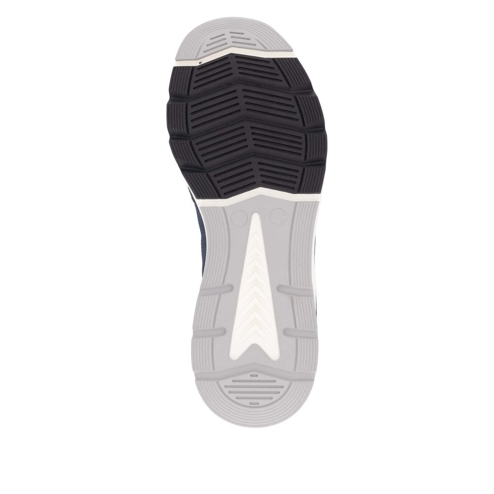 Rieker U0905-14 Mens Black Textile Lace Up Trainers