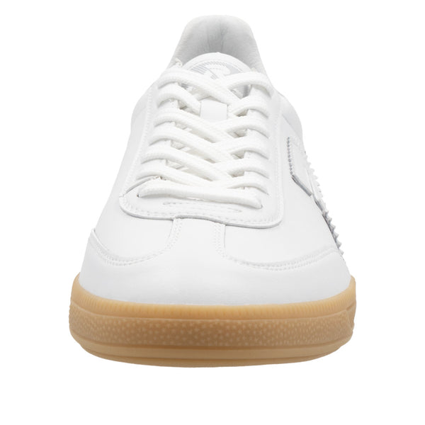 Rieker U2200-80 Mens White Leather Lace Up Trainers