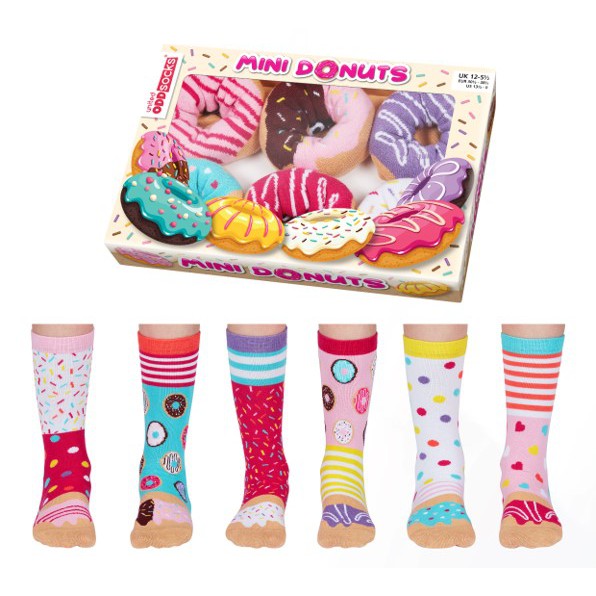 United Odd Socks Mini Donuts Socks Box-elevate your sole