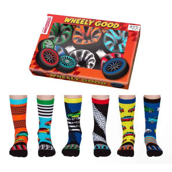 United Odd Socks Wheely Good Socks Box-elevate your sole