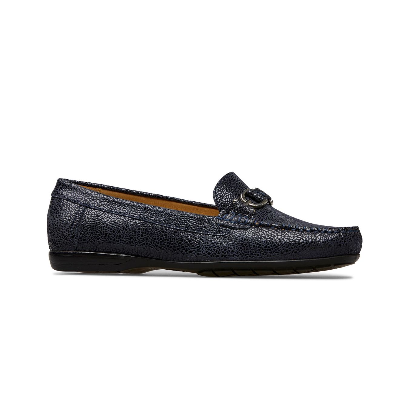 Van Dal Bliss II 3300 4105 Ladies Midnight Feature Leather Python Print Loafers-elevate your sole