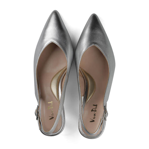 Van Dal Charlotte 3539 7101 Ladies Silver Buckle Heels-elevate your sole