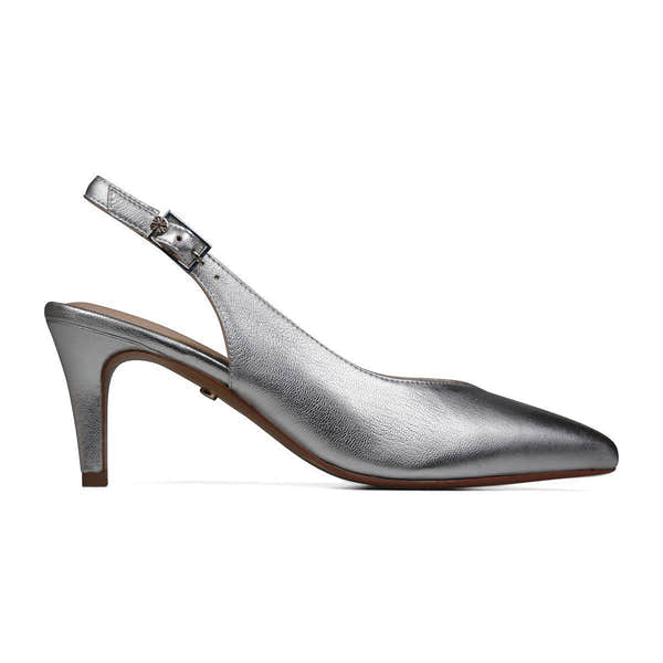 Van Dal Charlotte 3539 7101 Ladies Silver Buckle Heels-elevate your sole