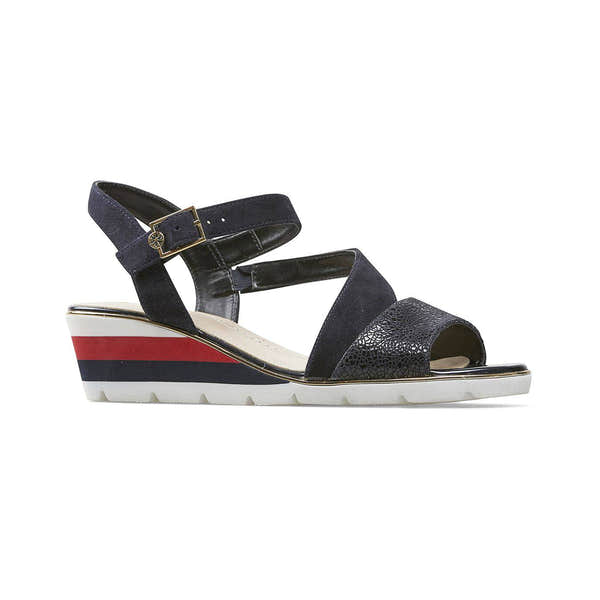 Van Dal Chennai 3110 /4102 Ladies Midnight Suede Buckle Fastening Sandals-elevate your sole