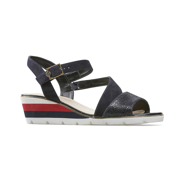 Van Dal Chennai 3110 /4102 Ladies Midnight Suede Buckle Fastening Sandals-elevate your sole