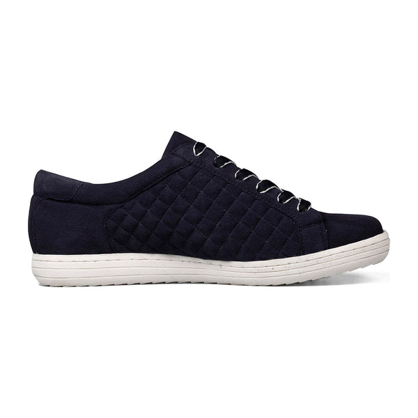 Van Dal Detroit II 3334 4102 Ladies Midnight Suede Zip & Lace Trainers-elevate your sole