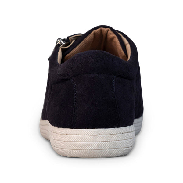 Van Dal Detroit II 3334 4102 Ladies Midnight Suede Zip & Lace Trainers-elevate your sole