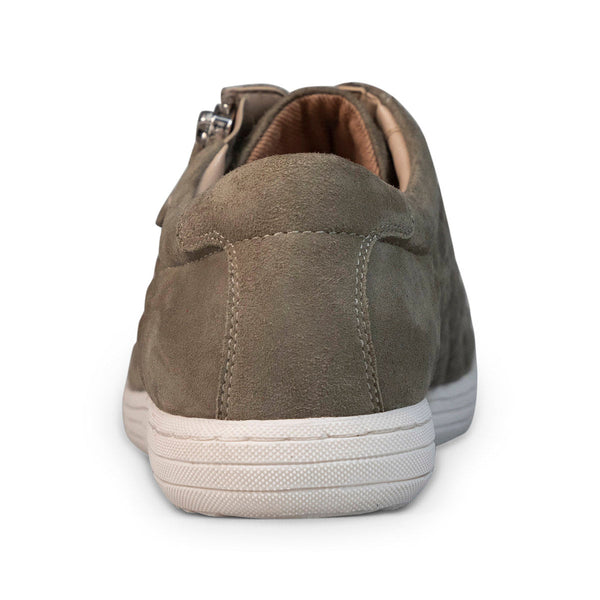 Van Dal Detroit II 3334 6802 Ladies Leaf Suede Zip & Lace Trainers-elevate your sole