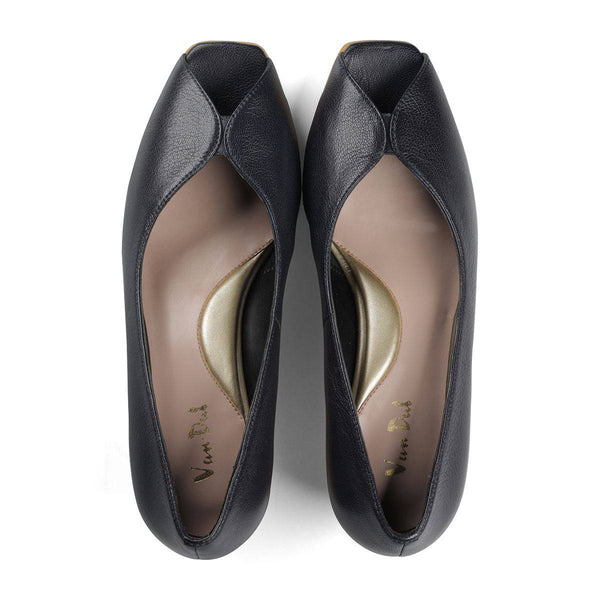 Van Dal Dorothy 3377 4101 Ladies Midnight Navy Leather Slip On Shoes-elevate your sole