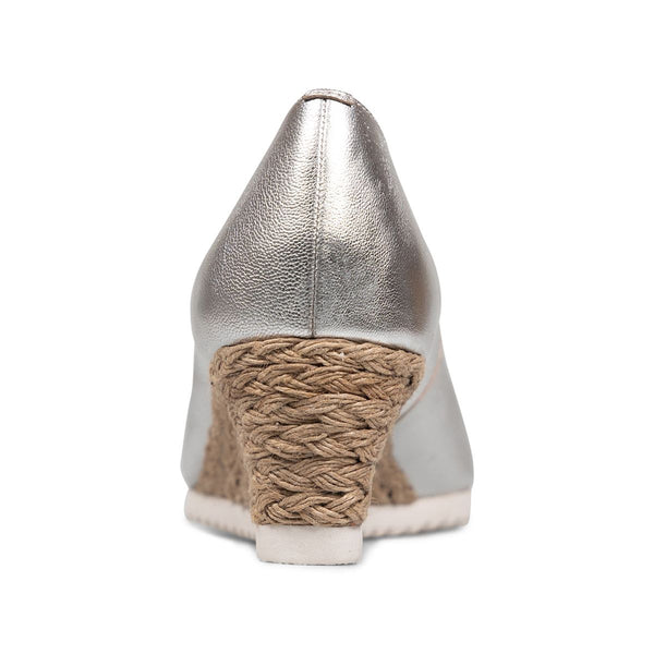Van Dal Dorothy 3377 7101 Ladies Silver Leather Slip On Shoes-elevate your sole