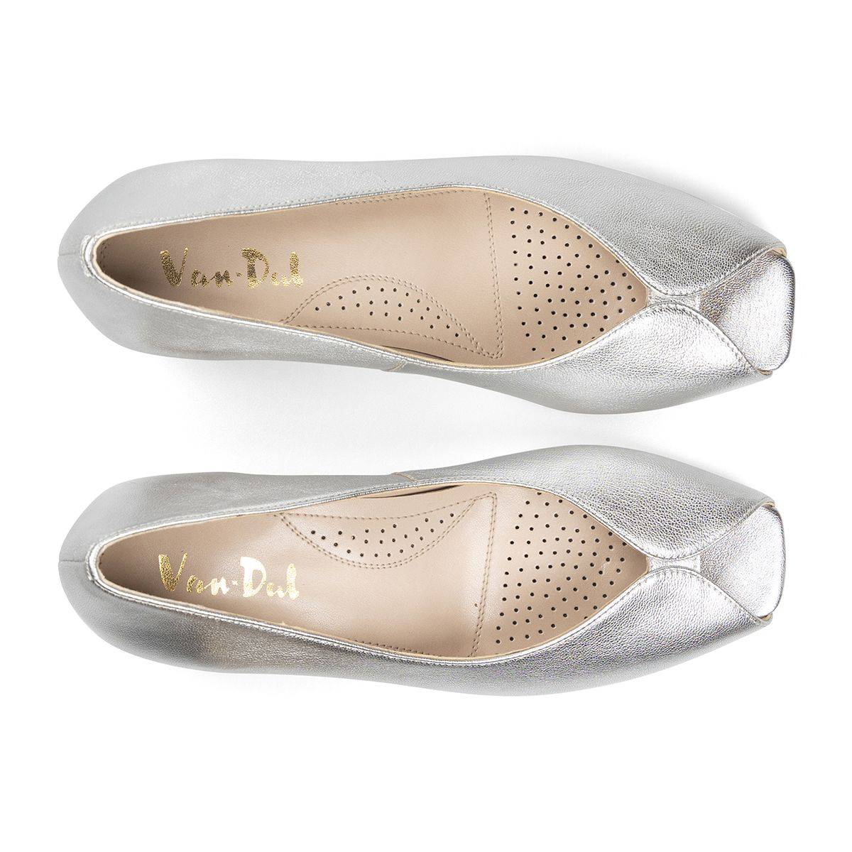 Van Dal Dorothy 3377 7101 Ladies Silver Leather Slip On Shoes-elevate your sole