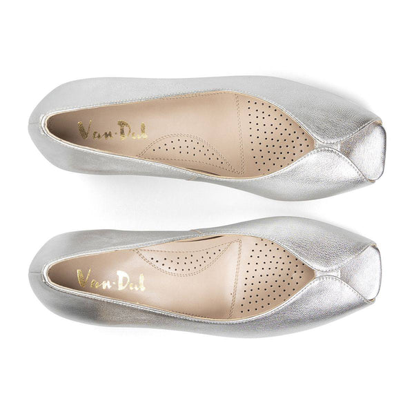 Van Dal Dorothy 3377 7101 Ladies Silver Leather Slip On Shoes-elevate your sole
