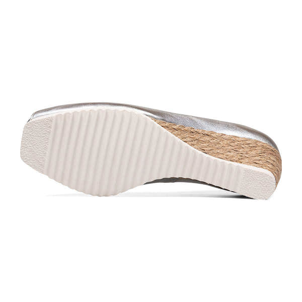 Van Dal Dorothy 3377 7101 Ladies Silver Leather Slip On Shoes-elevate your sole
