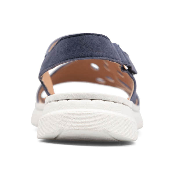 Van Dal Fern 3380 4000 Ladies Navy Nubuck Touch Fastening Sandals-elevate your sole