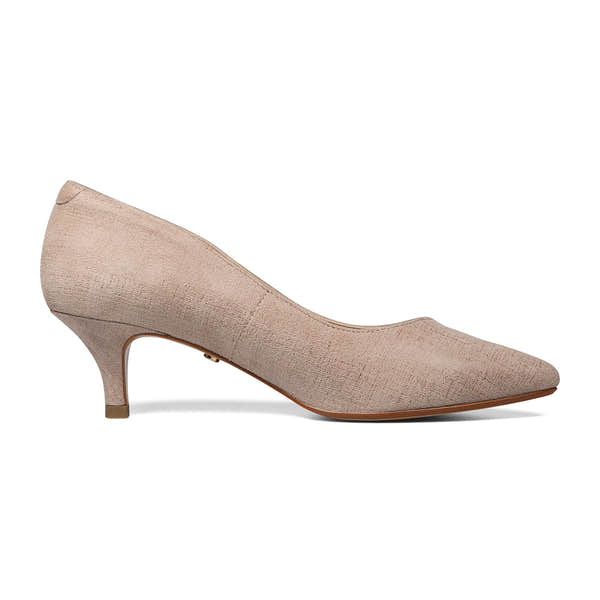 Van Dal Gina 3117 3335 Ladies Barley Linen Leather Slip On Heels-elevate your sole