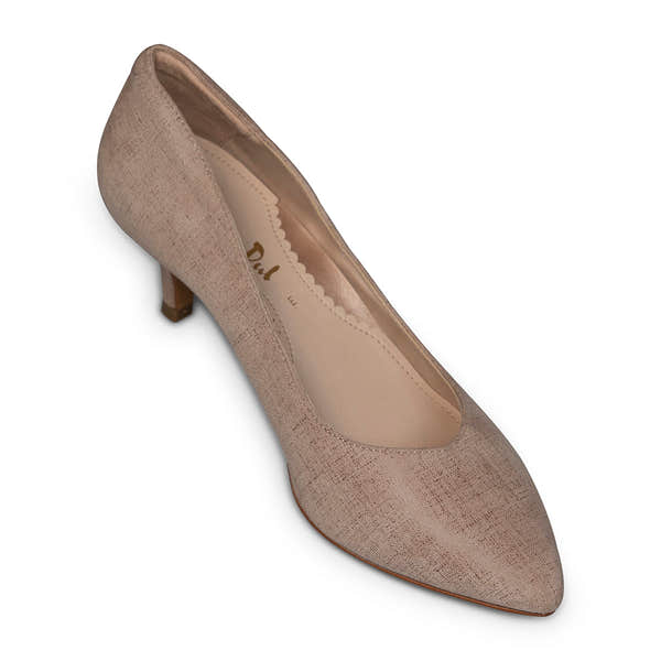 Van Dal Gina 3117 3335 Ladies Barley Linen Leather Slip On Heels-elevate your sole