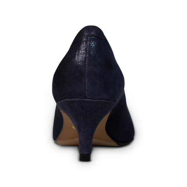 Van Dal Gina 3117 4135 Ladies Midnight Linen Leather Slip On Heels-elevate your sole