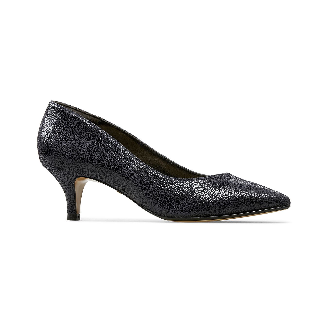 Van Dal Gina 3117 Ladies 4105 Midnight Feature Kitten Heel Court Shoes E-elevate your sole