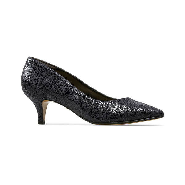 Van Dal Gina 3117 Ladies 4105 Midnight Feature Kitten Heel Court Shoes E-elevate your sole