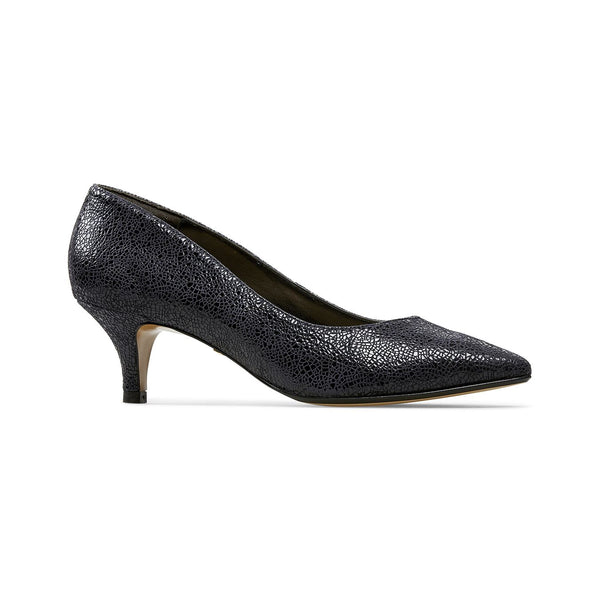 Van Dal Gina 3117 Ladies 4105 Midnight Feature Kitten Heel Court Shoes E-elevate your sole