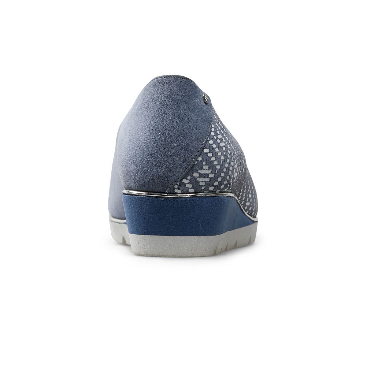 Van Dal Lime Ladies Antique Blue Suede Peep Toe Wedge Shoe-elevate your sole