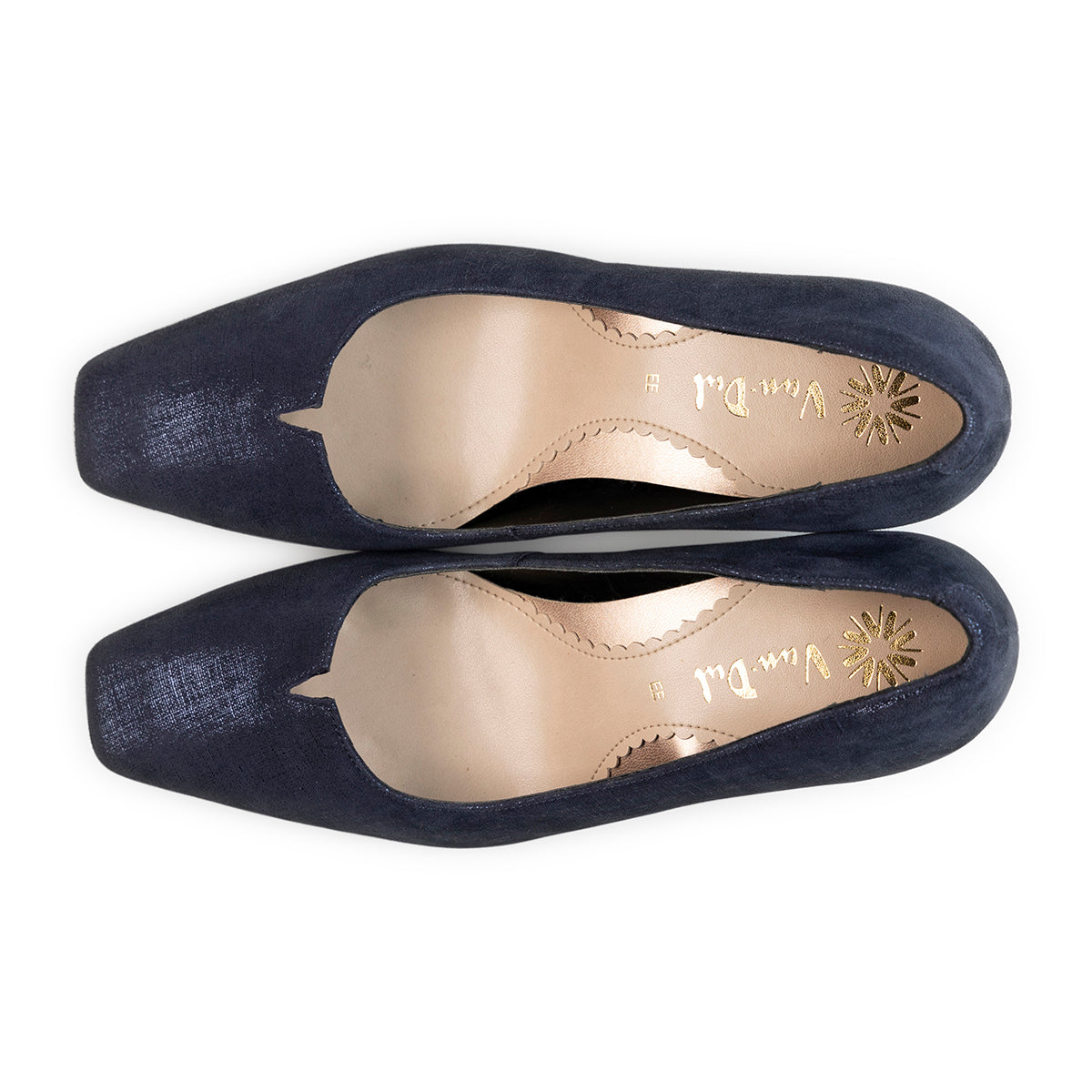 Van Dal Ophelia 3011 4135 Ladies Midnight Linen Leather Slip On Heels-elevate your sole