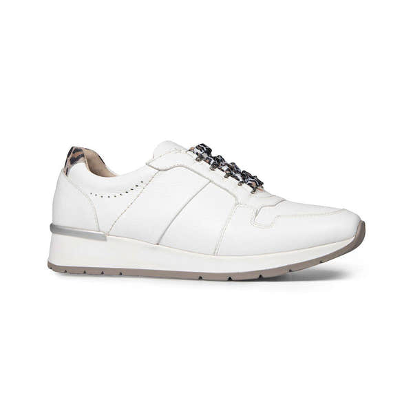 Van Dal Reydon 3317 0001 Ladies White Leather Lace Up Trainers-elevate your sole