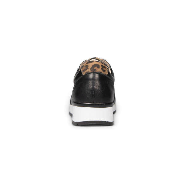 Van Dal Reydon 3317 1001 Ladies Black Leather Lace Up Trainers-elevate your sole