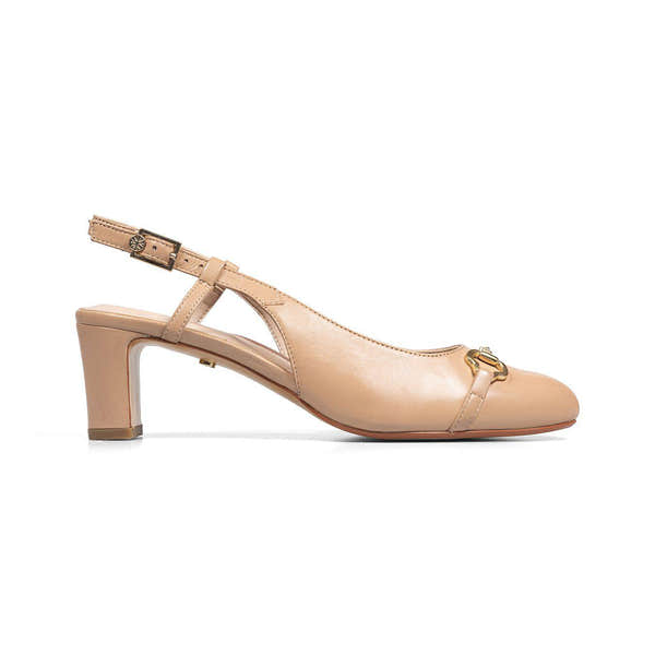 Van Dal Saskia 3369 3001 Ladies Latte Leather Buckle Heels-elevate your sole