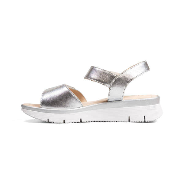 Van Dal Sorbet 3344 7401 Ladies Metallic Leather Touch Fastening Sandals-elevate your sole