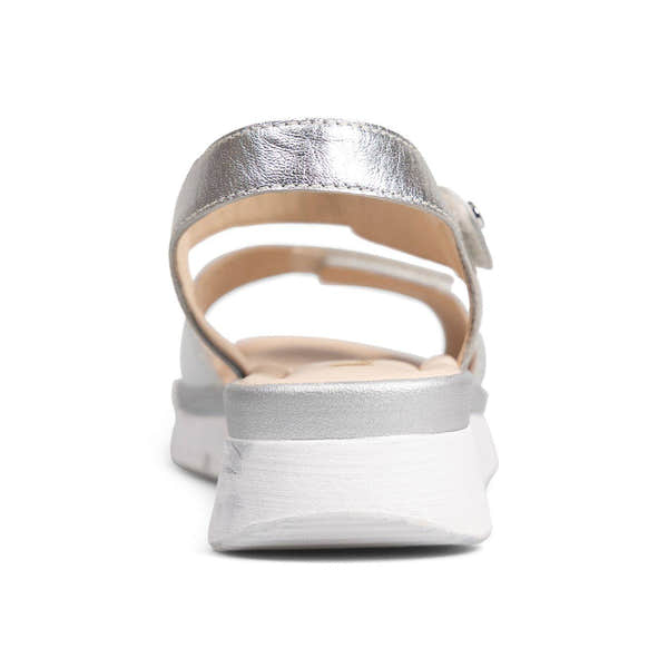 Van Dal Sorbet 3344 7401 Ladies Metallic Leather Touch Fastening Sandals-elevate your sole