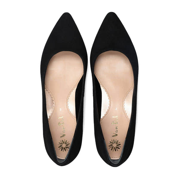 Van Dal Stella 3501 1002 Ladies Black Suede Slip On Heels-elevate your sole