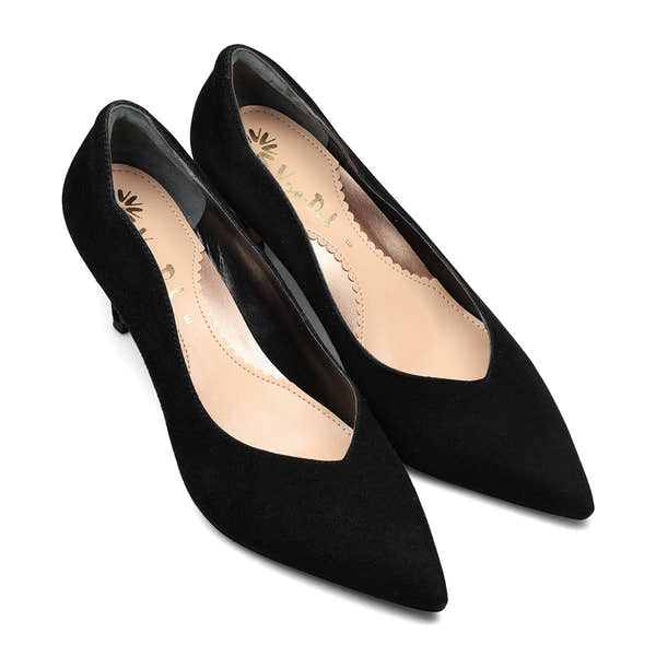 Van Dal Stella 3501 1002 Ladies Black Suede Slip On Heels-elevate your sole