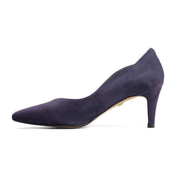 Van Dal Stella 3501 4102 Ladies Midnight Suede Slip On Heels-elevate your sole