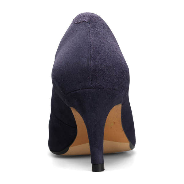 Van Dal Stella 3501 4102 Ladies Midnight Suede Slip On Heels-elevate your sole