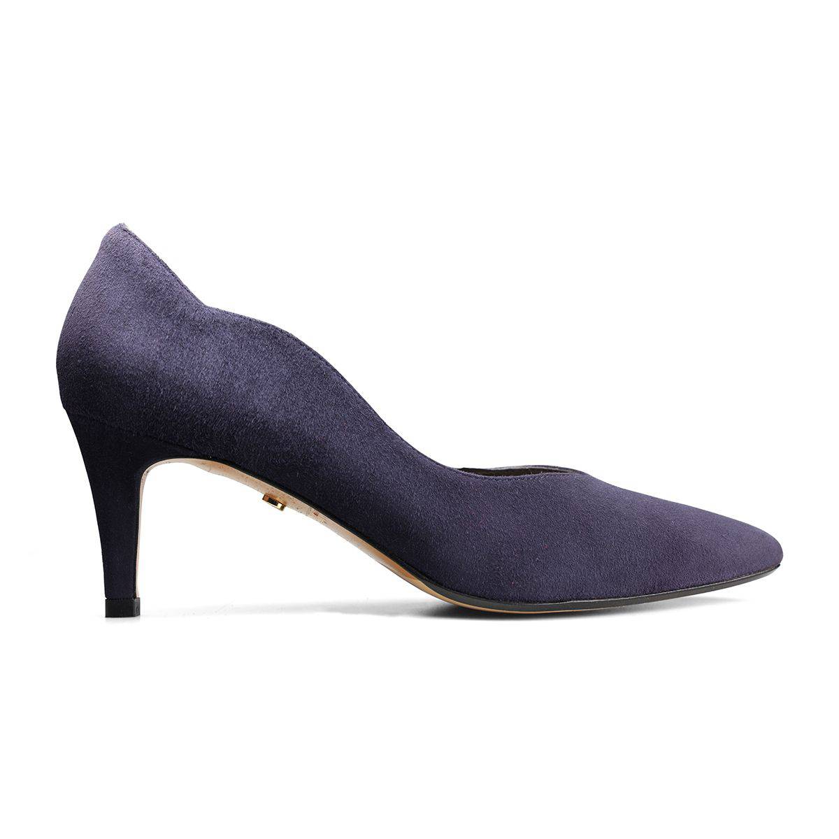Van Dal Stella 3501 4102 Ladies Midnight Suede Slip On Heels-elevate your sole