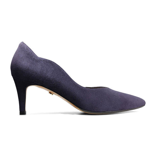 Van Dal Stella 3501 4102 Ladies Midnight Suede Slip On Heels-elevate your sole