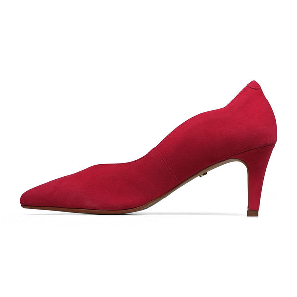 Van Dal Stella 3501 6202 Ladies Berry Suede Slip On Heels-elevate your sole