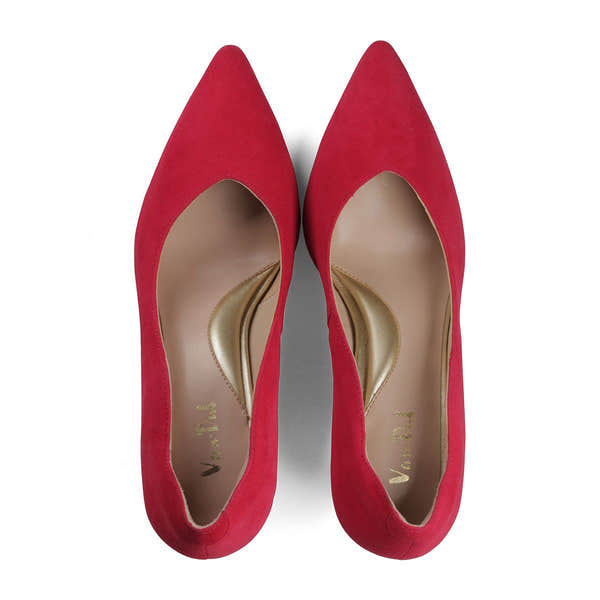 Van Dal Stella 3501 6202 Ladies Berry Suede Slip On Heels-elevate your sole