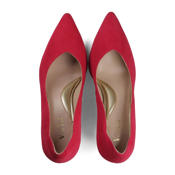 Van Dal Stella 3501 6202 Ladies Berry Suede Slip On Heels-elevate your sole