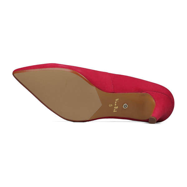 Van Dal Stella 3501 6202 Ladies Berry Suede Slip On Heels-elevate your sole