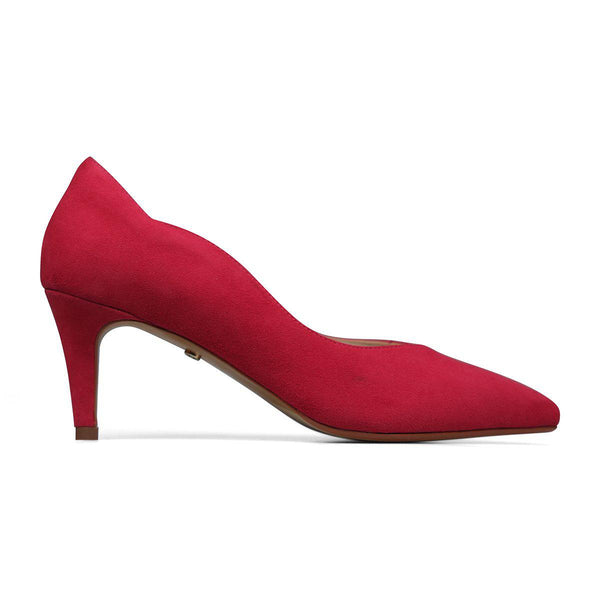 Van Dal Stella 3501 6202 Ladies Berry Suede Slip On Heels-elevate your sole