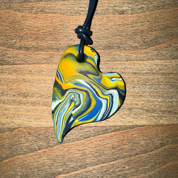 Vanilla Jewellery Large Heart Polymer Pendants-elevate your sole